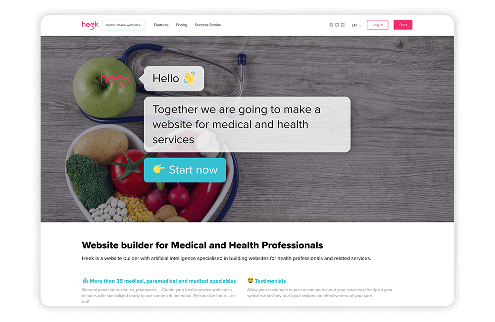 Check out Heek's medical website builder.